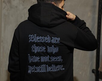 Tiger Embroidered Hoodie -Back embroidery detail - Custom Design Streetwear Hoodie - Unisex Hoodie - Streetwear