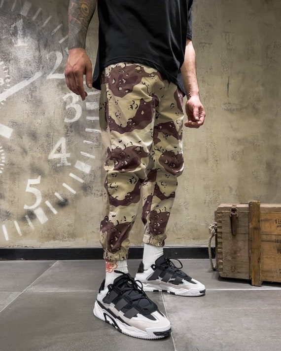 Streetwear Camo Pants Men Vintage 1990 