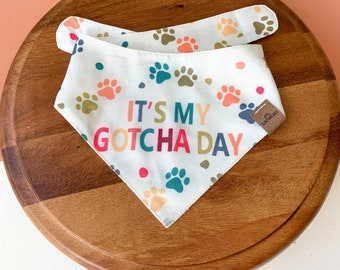 Gotcha Day Dog Bandana, Rescue Dog Gift