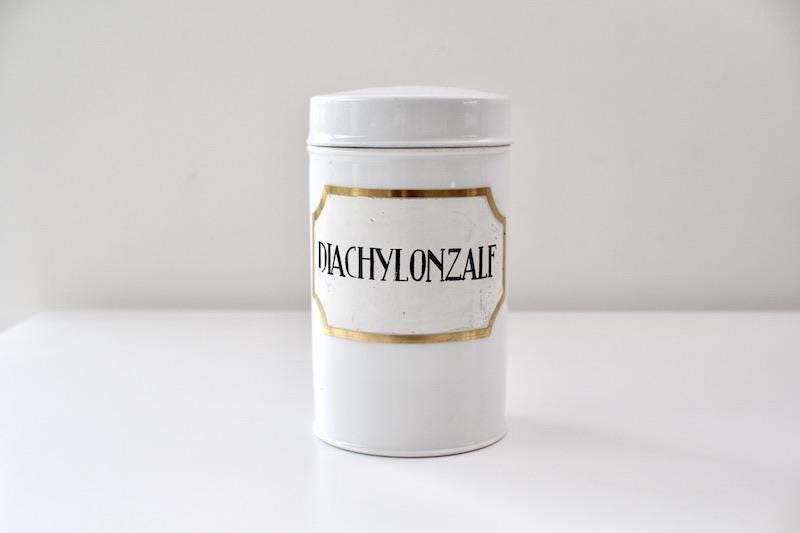 Vintage white porcelain Apothecary Jar,Antique White Porcelain Apothecary Jar, White Ironstone storage Jars, Vintage Pharmacy Jar,