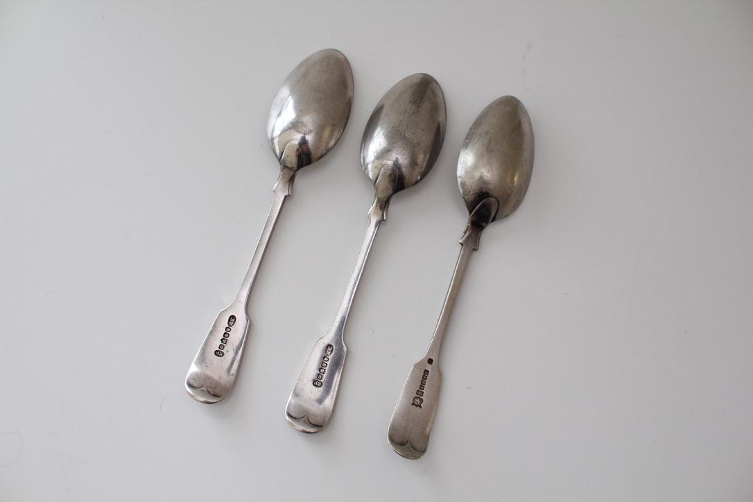 アンティークシルバーメッキスプーン3本セット - Etsy 日本