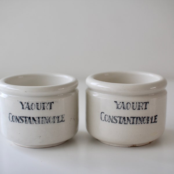 French Yogurt Jars Etsy