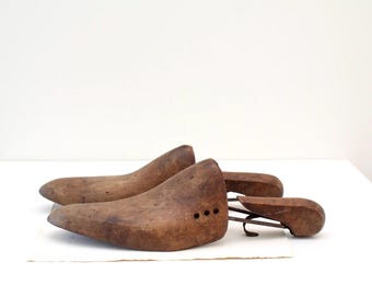 Antique French Wooden Shoe Lasts,Vintage Shoemakers Wooden Lasts,Antique Shoe trees