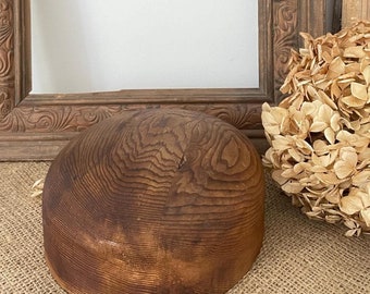 Vintage Wooden Hat Block: Milliner's Mould, Farmhouse Decor
