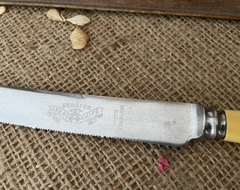 木彫ハンドル「シェフィールド」ヴィンテージのブレッドナイフ 木彫ハンドル「シェフィールド」ヴィンテージのブレッドナイフ