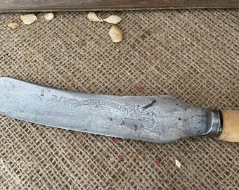 木彫ハンドル「シェフィールド」ヴィンテージのブレッドナイフ 木彫