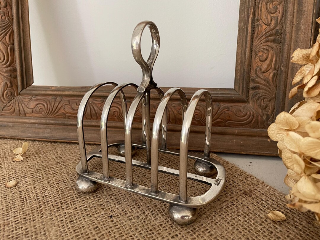 Hll Silverware Racks Vintage Silverplate Toast / Napkin Rack, Holder (sheffield, Walker ...