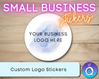 Small Business Logo Stickers, Custom logo stickers, small business labels, business logo, custom logo branding, candle labels, packaging