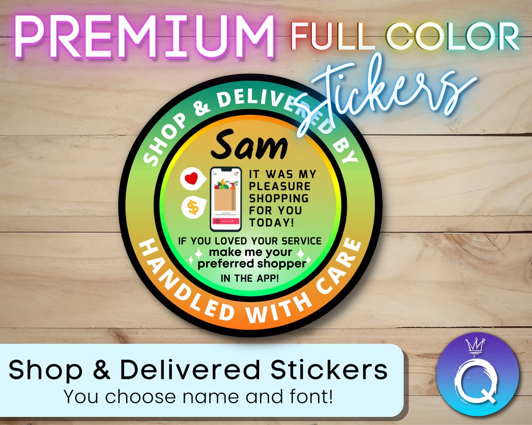 Deliveree Sticker New! Grocery Shop & Delivery Stickers for Gig Workers Custom ...
