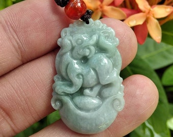 jade dog pendant