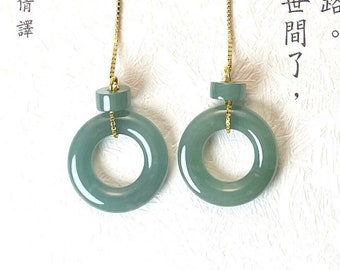 Orecchini, Orecchini Di Giada, Orecchini Di Giada Verde Naturale Accessori Di Gioielli Da Donna Orecchini Di Giada Regali For Donna Gioielli Di Giada Fatti A Mano - Foto 8