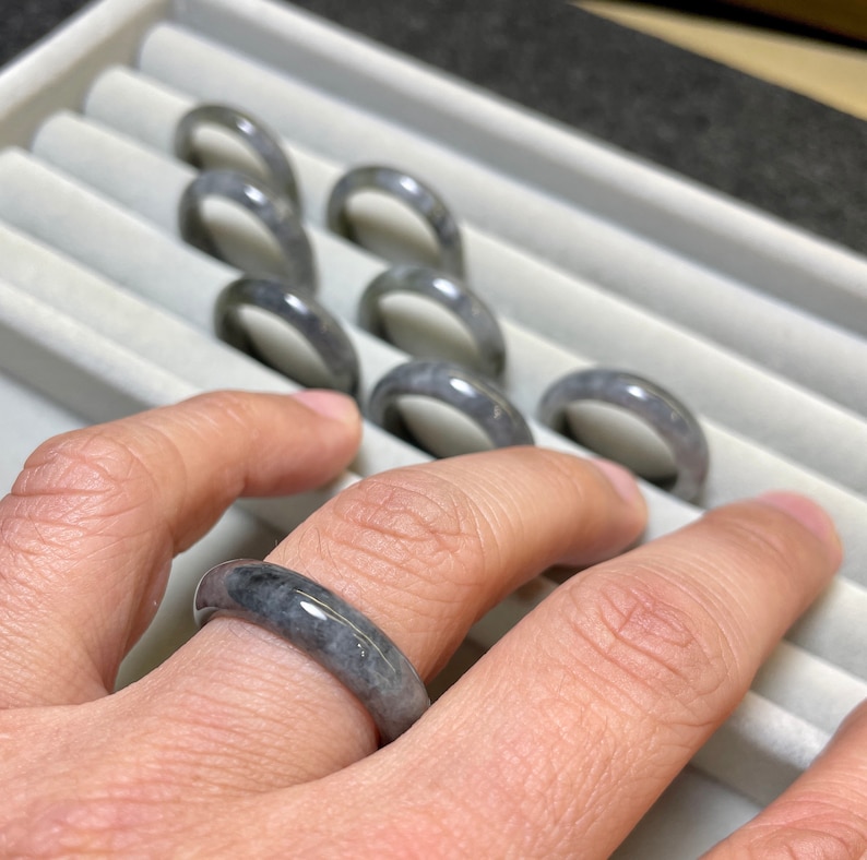 black jade ring women men
