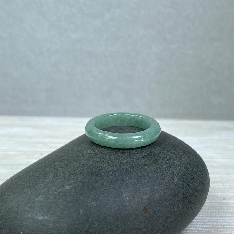 natural jade ring, name engraving will be made on the inner side of the ring, gift idea for birthday or anniversary