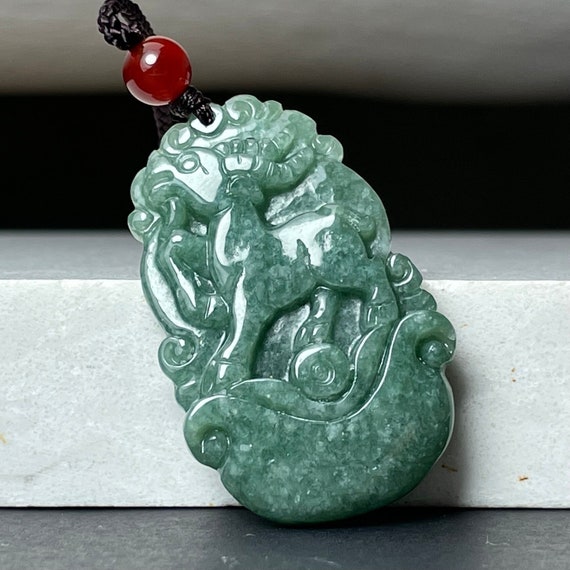 Jade goat deals pendant