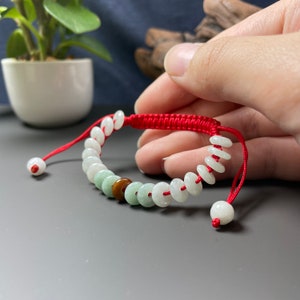 Chinese Jade Friendship Bracelet for kid, Jadeite Bi Pi Disc Armband Adjustable Chakra Wristbands, Handmade Fei Cui Circle Armband, Boy Girl