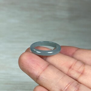 grade A natural icy green, tiny size band, minimalist style, gift idea for woman