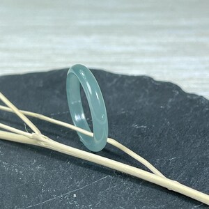 tiny size feicui ring, icy transparent green jade, gift idea for chinese new year or anniversary