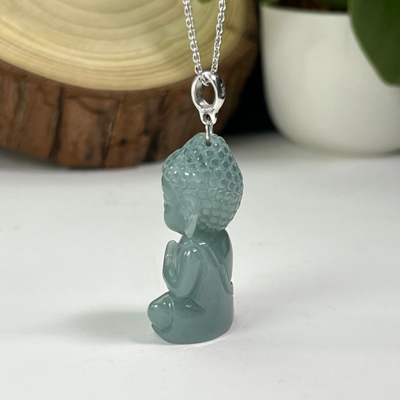 jade buddha silver jewelry