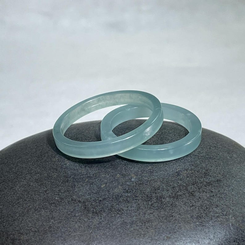 Authentic Real Jadeite Transparent Glassy Green Ring: Grade A Feicui ...
