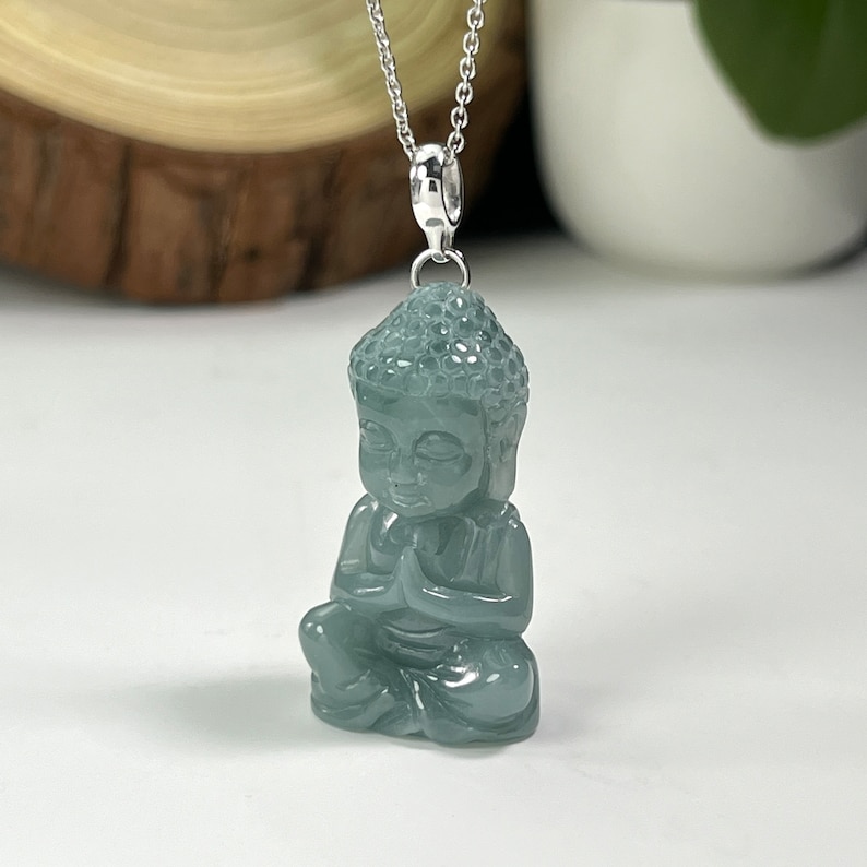 Jade Buddha Pendant, Jadeite Buddha Necklace, Carve Jade Pendant ...