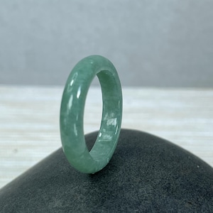 real feicui band in turquoise green, tiny size ring, jade jewelry