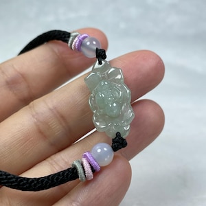 carving lotus flower real jade bracelet. bracelet with soft color combinations, suitable for women gift