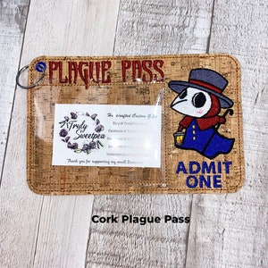 Discover the Uniqueness: Plague Doctor Design ID Card Holder - Perfect for School, Work, Travel, and Events!