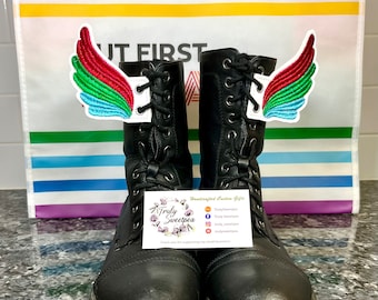 Polysexual Pride Wings for Boots, Shoes, and Skates - Vibrant Colors - Machine Embroidered - Free Shipping