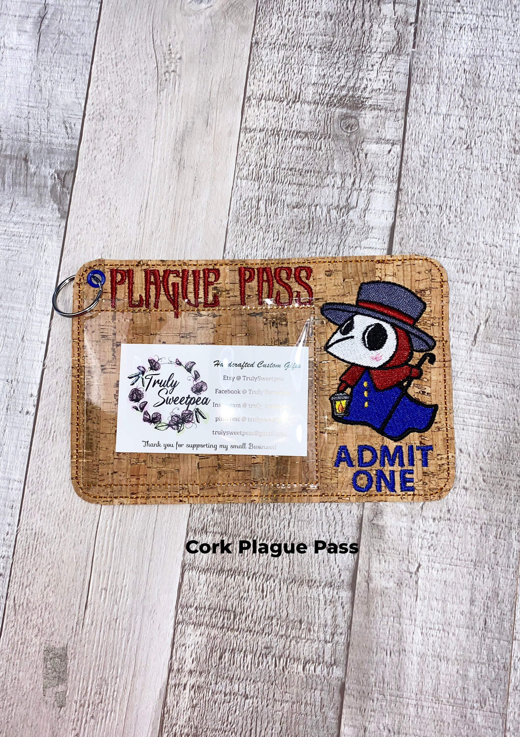 Discover the Uniqueness: Plague Doctor Design ID Card Holder