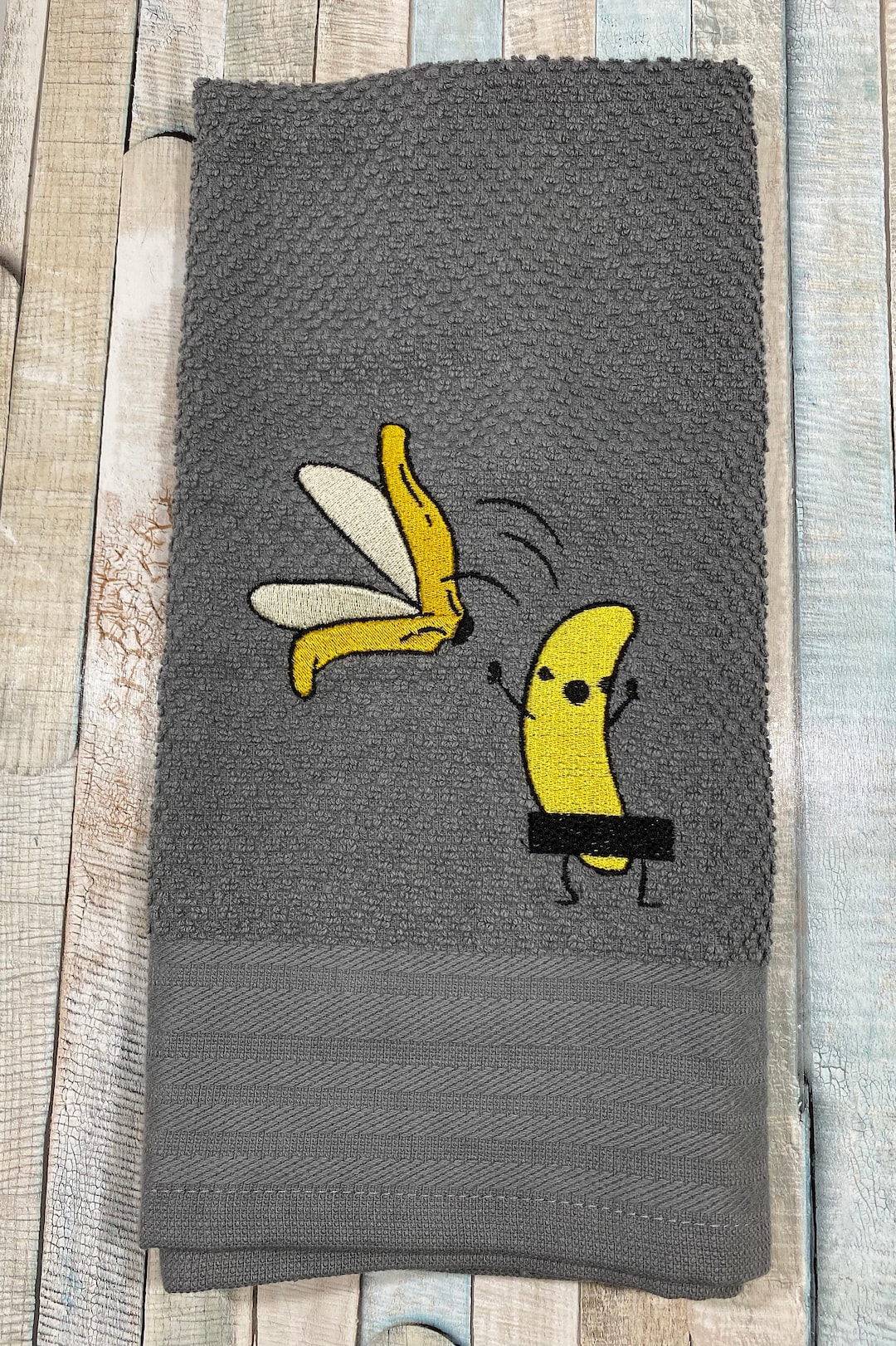 Quirky Censored Banana 1 Kitchen Towel-funny Gift for Foodies
