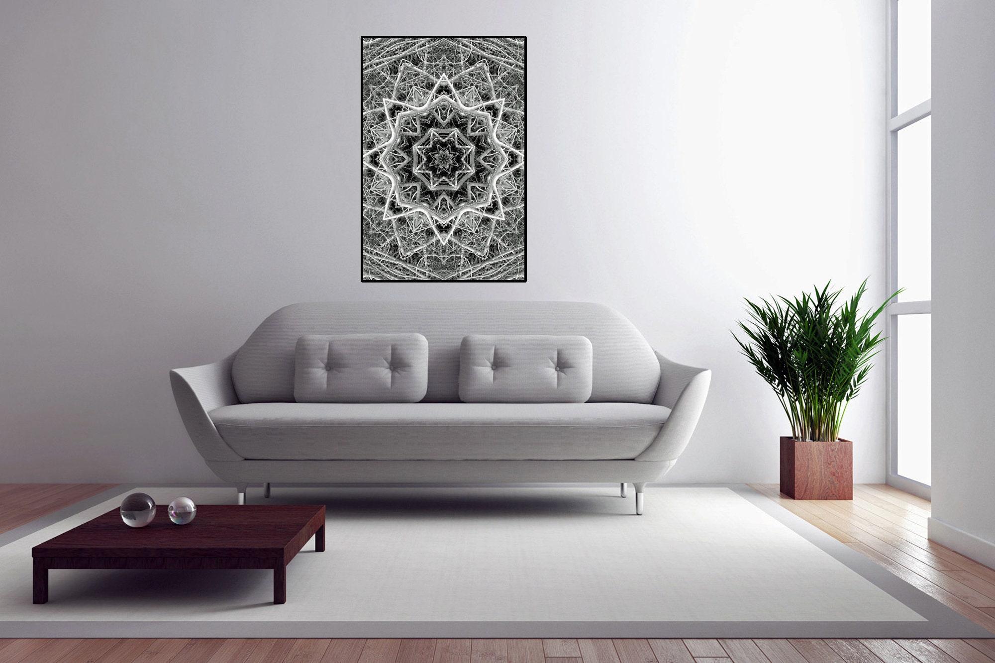 Arte de pared imprimible impresión de sala de estar diseño | Etsy