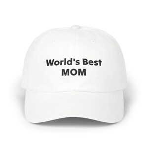Embroidered &quot;Dad&quot; Cap - for Mom! World&#39;s Best Mom, Mother Hat, Gift for Mom, Mother&#39;s Day Cap, Parenting Baseball Cap, Vintage Style Dad Hat