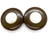 Vintage Bakelite Buckle with Mother of Pearl Inlay