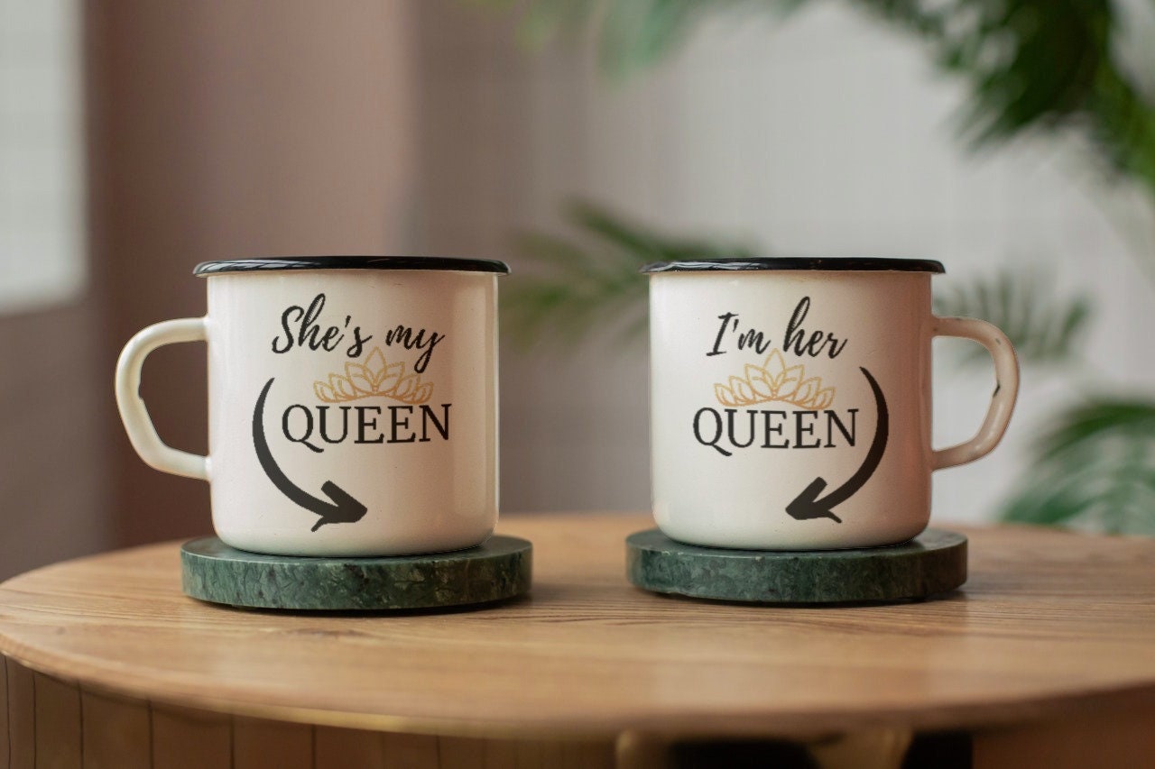 duo De Mugs Émaillés