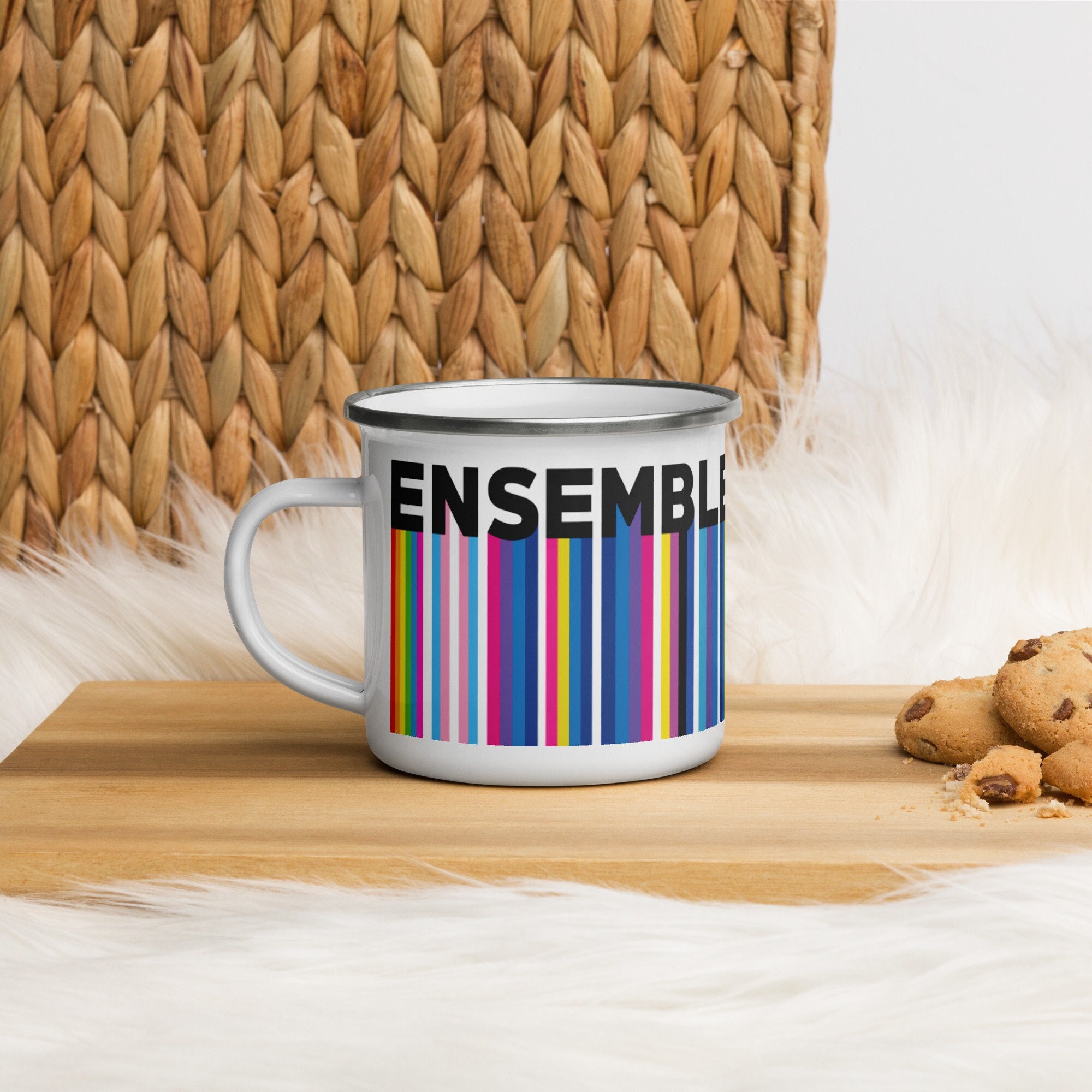 Mug Métal Blanc - Ensemble Drapeau Lgbt- Fierté Gay/Lesbienne/Transgenre/Non-Binaire/Queer/Genderflu