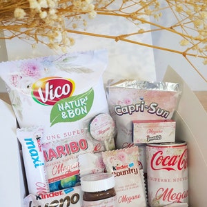 Box gourmande personnalisée à offrir, coffret cadeau à offrir, box cadeau anniversaire, coffret cadeau, box cadeau