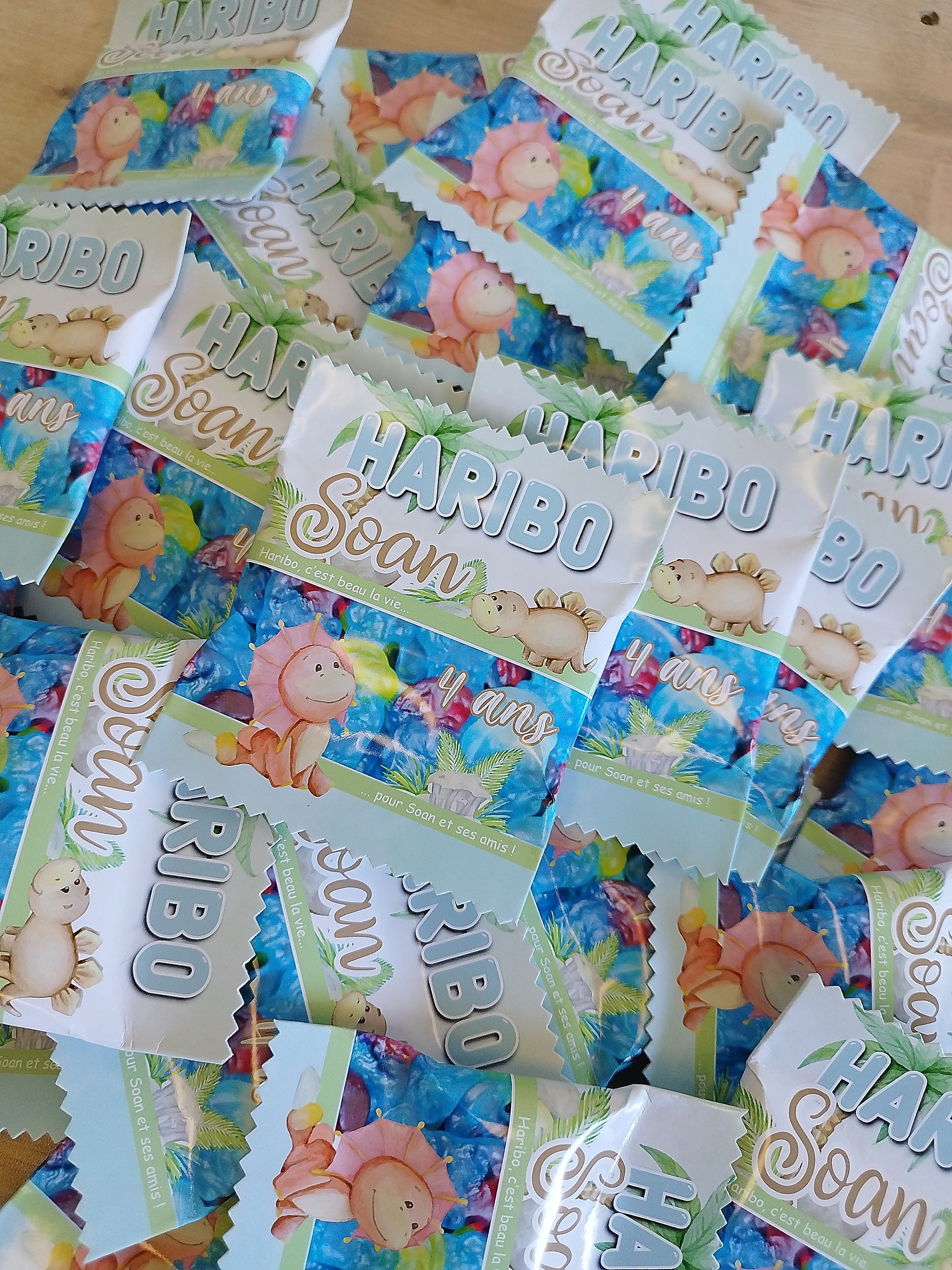 Lot De 100 Sachets De Bonbons Haribo® Personnalisés 'Tagada