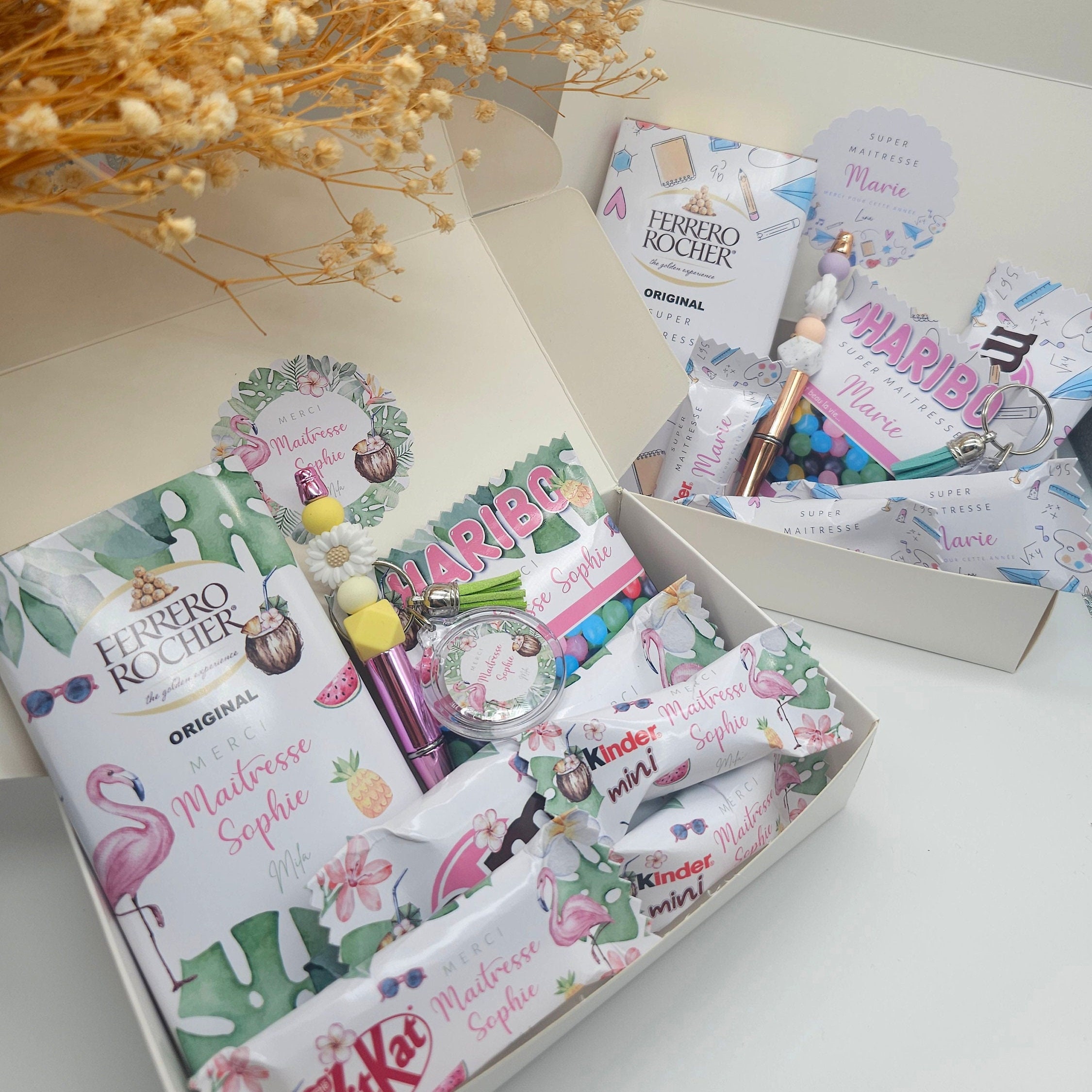 Personalized end-of-year gourmet box, end-of-year gift box, teacher gift box, master, atsem, nanny, end-of-year gift idea