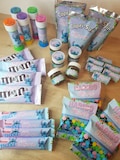 Personalized confectionery, personalized candy, personalized drink, personalized birthday decoration, stitch or theme of your choice product logo
