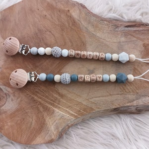 Personalized pacifier clip
