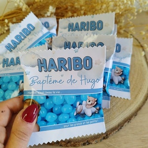 Sachet de bonbons Haribo, confiserie personnalisée, Anniversaire, baptême, mariage, baby shower image 9