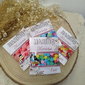 Sachet de bonbons Haribo, confiserie personnalisée, Anniversaire, baptême, mariage, baby shower image 4