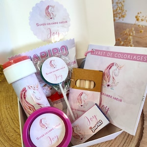Scatola regalo personalizzata per bambini, scatola regalo per bambini, scatola sorella maggiore, scatola fratello maggiore