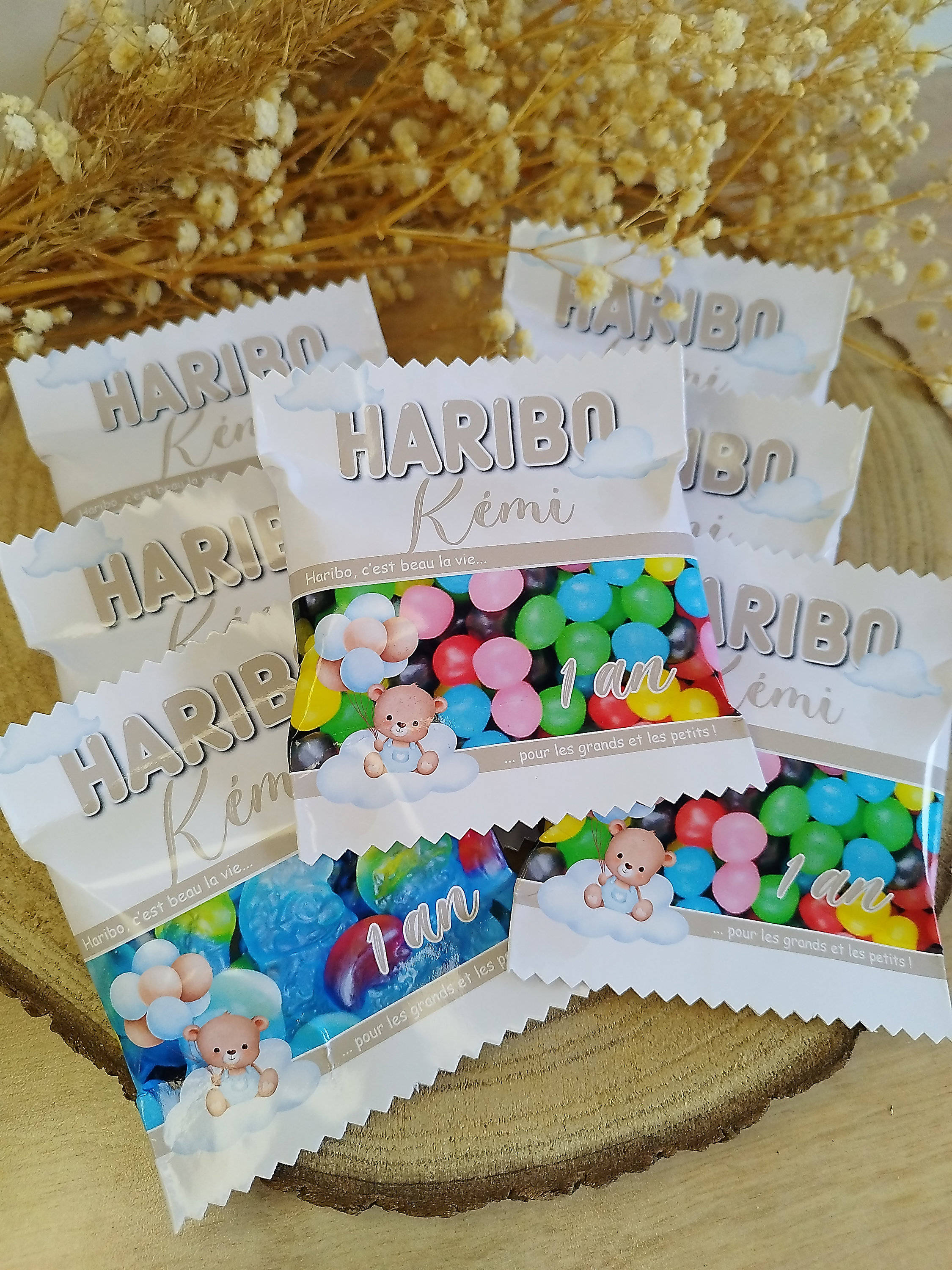 Lot De 100 Sachets De Bonbons Haribo® Personnalisés 'Tagada