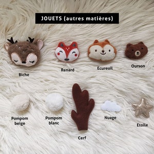 Jouets en bois personnalisés pour arche d'éveil bébé Montessori image 6