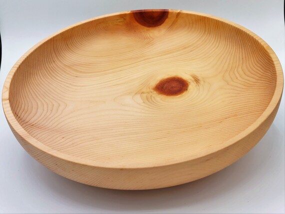 Wooden bowl made of solid pine wood