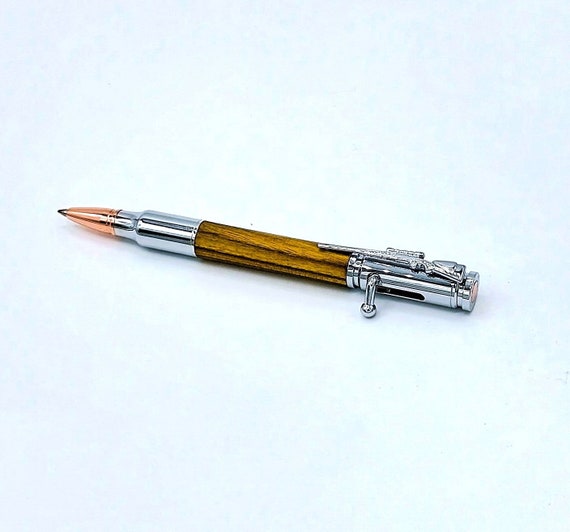 PSI Bolt Action Pen Cal 30 Chrome V2 ballpoint pen. Vinegar tree
