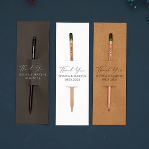 15 matite personalizzate con semi per matrimoni, bomboniere personalizzate per gli ospiti, regali di ringraziamento, matite in legno rustico incise, penna "Save the Date"