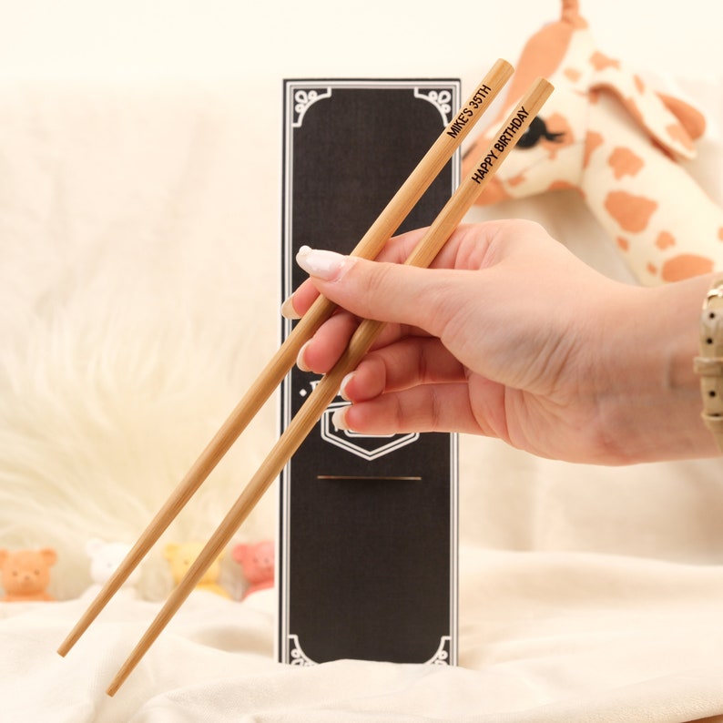 Personalized Baby Shower Chopsticks Custom Baby Birthday Party Favors