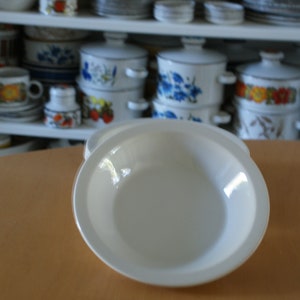 Deep Plate with edge, Midwinter Stonehenge Plain White